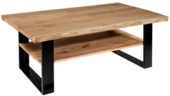 Ada Couchtisch Baumkante mit Ablage