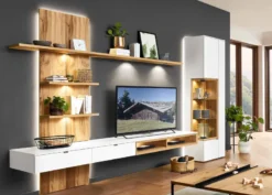 Andiamo Home Wohnwand weiß modern hochwertig