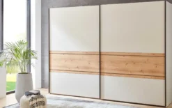 Asti Schwebetürenschrank champagner