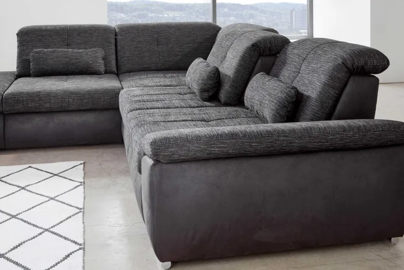 Atlantis Ecksofa mit Sitztiefenverstellung