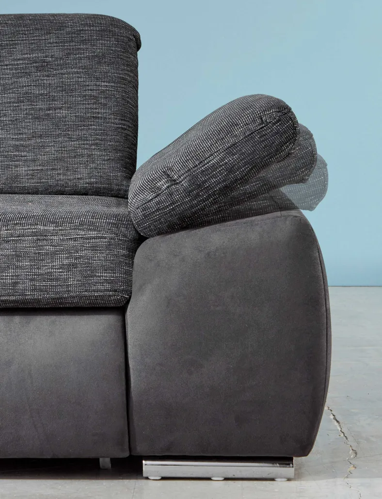 Atlantis Ecksofa mit Sitztiefenverstellung