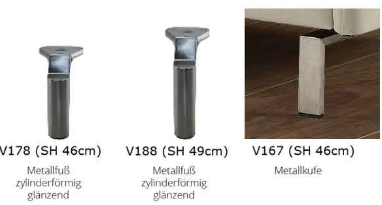Belen 2 Sitzer Sofa Leder modern
