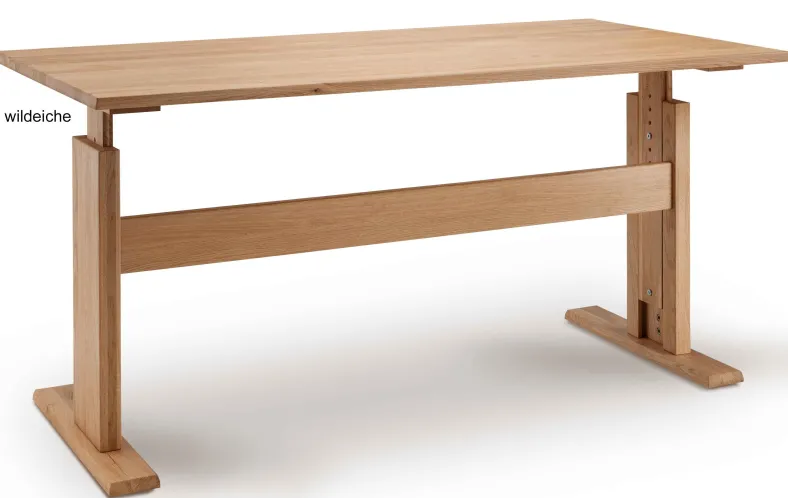 Bergamo höhenverstellbarer Schreibtisch Holz