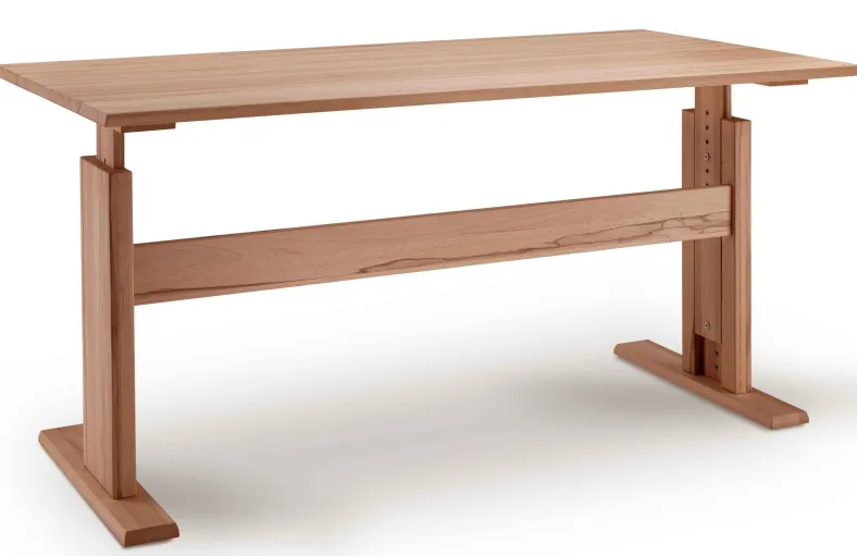 Bergamo höhenverstellbarer Schreibtisch Holz