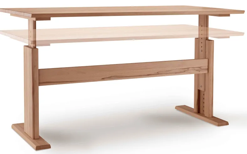 Bergamo höhenverstellbarer Schreibtisch Holz