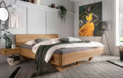 Bett eiche massiv 180x200