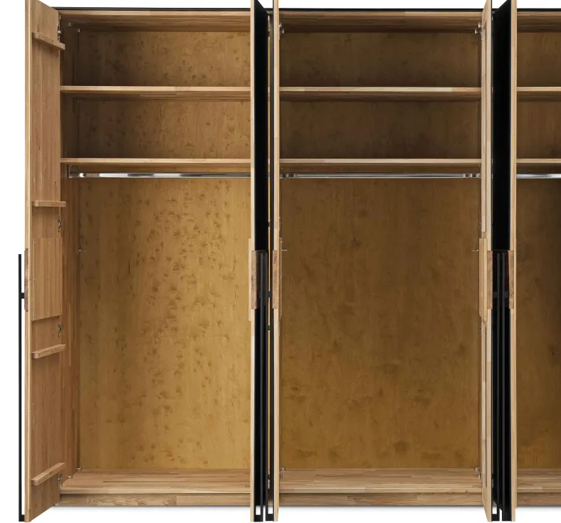 Boston Kleiderschrank Vollholz