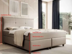 Boxspringbett 180x200 mit Topper
