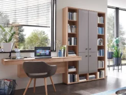 Breege Bücherregal mit Schreibtisch