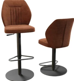 Budapest Barhocker mit Lehne höhenverstellbar