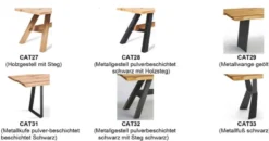 Carbonara Baumkantentisch eiche
