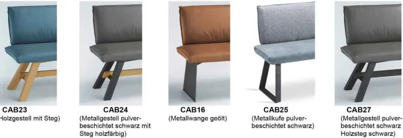 Carbonara Sitzbank ohne Lehne