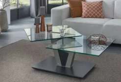 1019 Couchtisch drehbar 2 Ebenen
