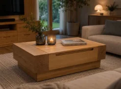 Couchtisch Holz mit Stauraum