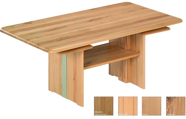 1690 Couchtisch Massivholz höhenverstellbar