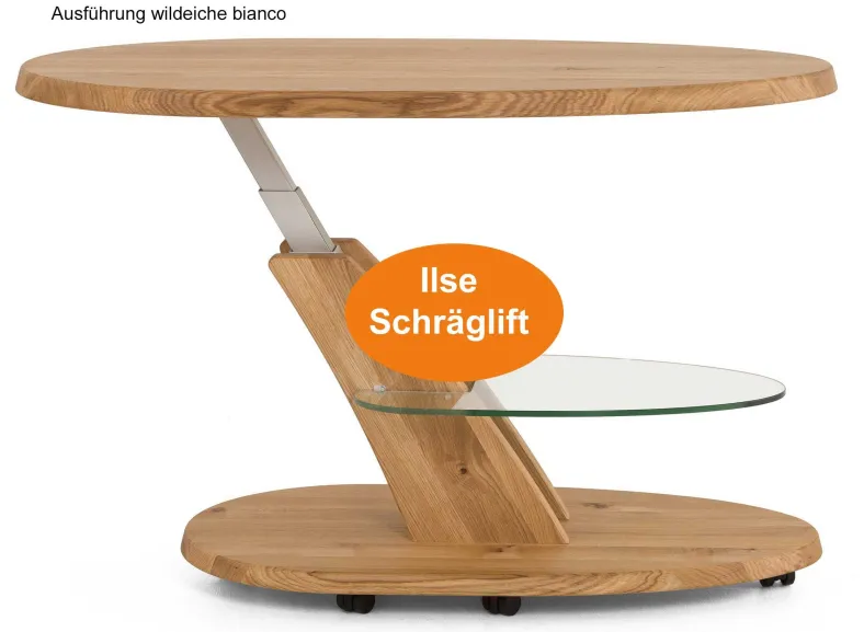 4328 Couchtisch oval höhenverstellbar