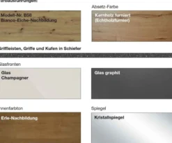 Cremona Kommode mit Glastüren