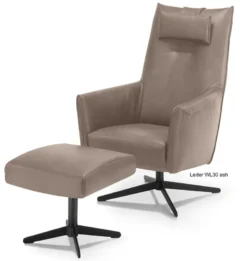 Dex Sessel mit Hocker