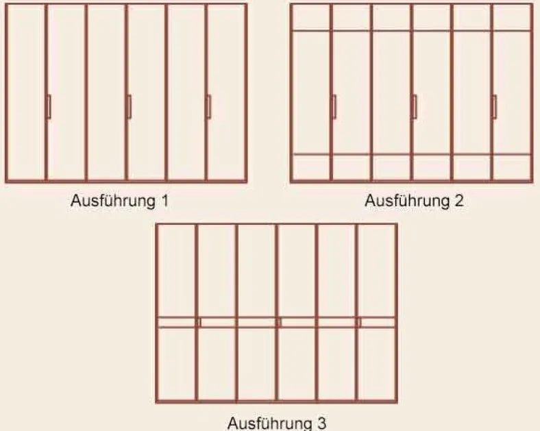 Extenso Kleiderschrank mit Glastüren
