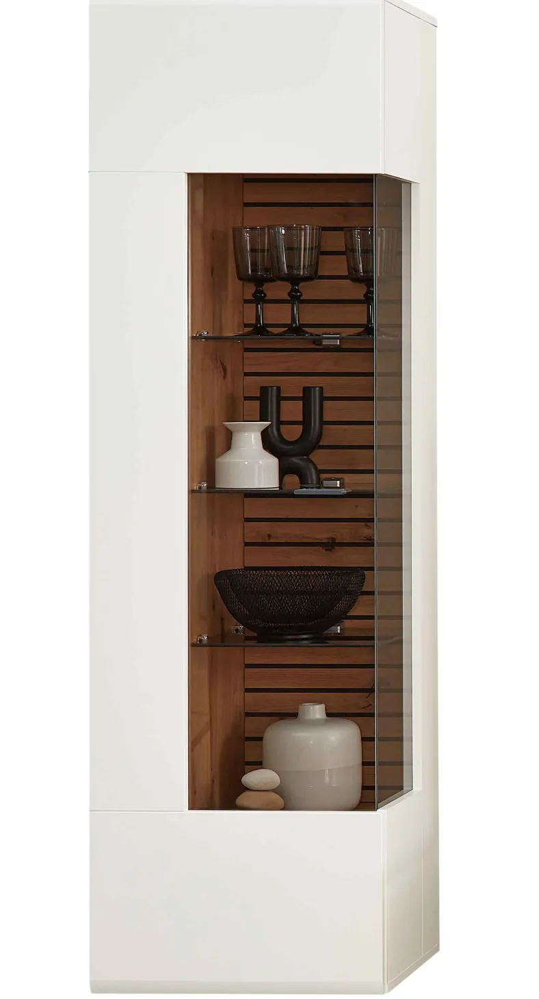 Fresno Vitrinenschrank weiß modern