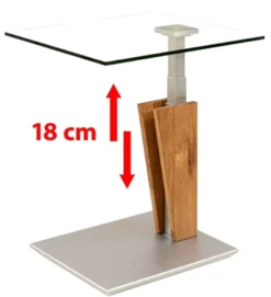 5631 Glas Beistelltisch mit Rollen