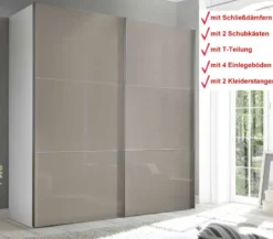 Includo Glas Schwebetürenschrank