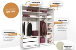 Includo Kleiderschrank Hochglanz