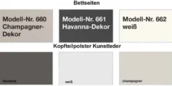 Kansas Bett mit Polsterkopfteil