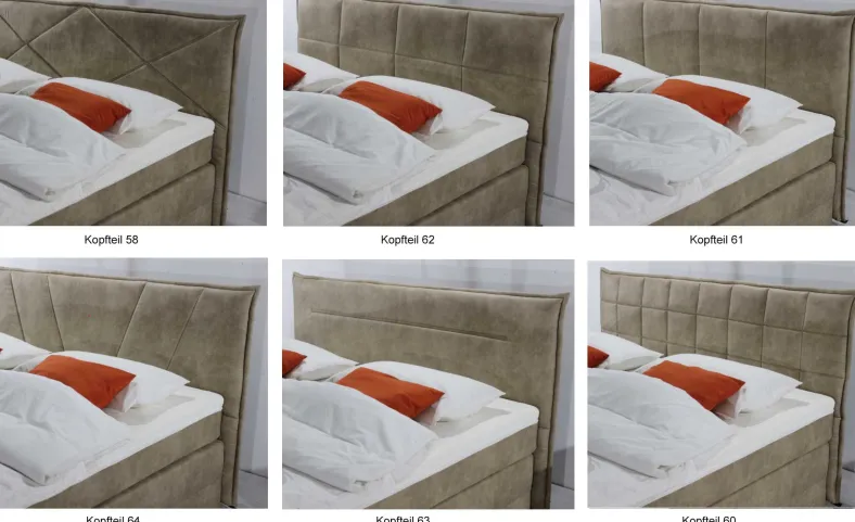 Kassel Boxspringbett 200x200 mit Bettkasten