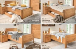 Lido Bett eiche oder erle