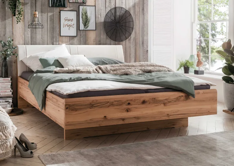 Livorno Bett mit Polsterkopfteil