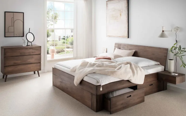 Los Angeles Holzbett mit Stauraum