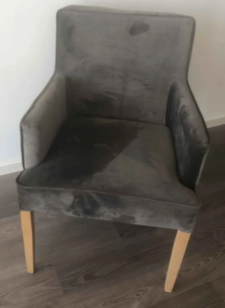 Loungesessel Samt grau