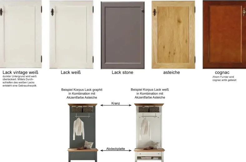 Maisonette Flurgarderobe Landhausstil