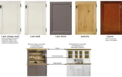 Maisonette Highboard Landhausstil