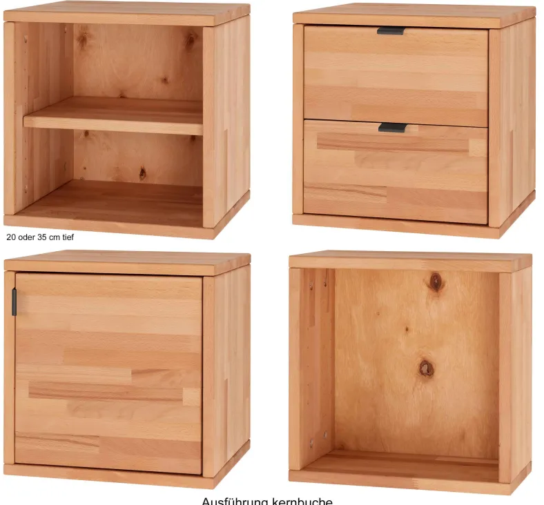 Marco Wohnwand Holz modern