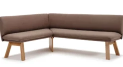 Memphis Eckbank Holz mit Polster