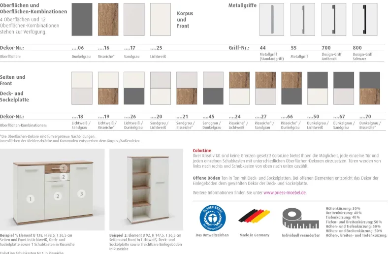 New York Schwebetürenschrank 2-türig
