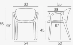 Octave Plastikstühle 2er Set