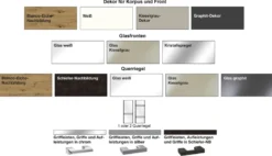 Rialto Kleiderschrank mit Glasfront