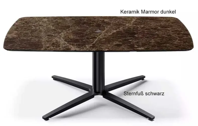 Ronald Schmitt Triplex Couchtisch höhenverstellbar 70x110 cm