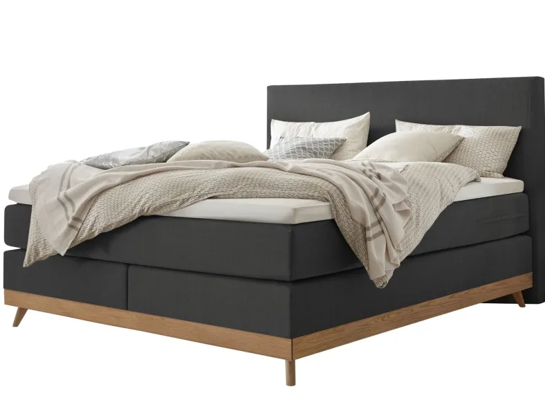 Scandia Boxspringbett Leinen