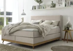 Scandia Boxspringbett Leinen