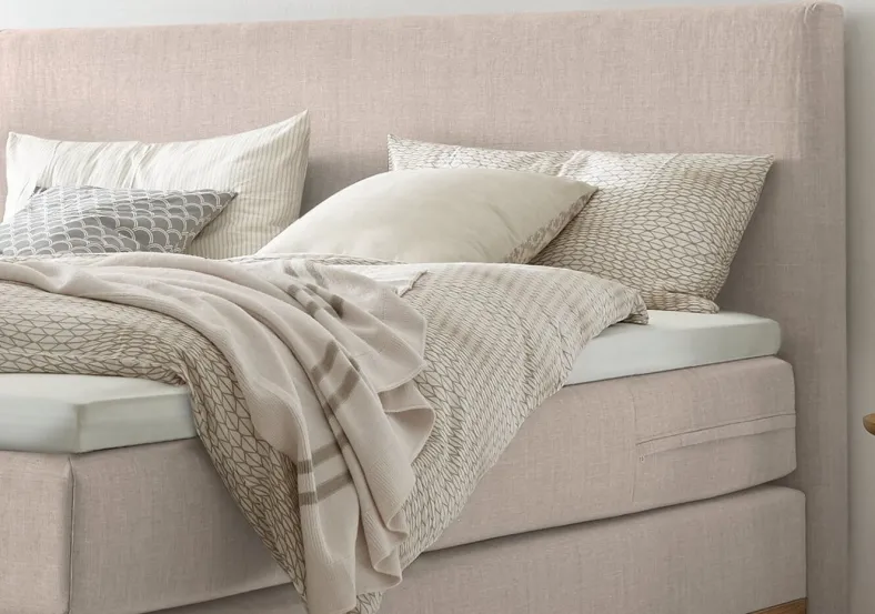 Scandia Boxspringbett Leinen
