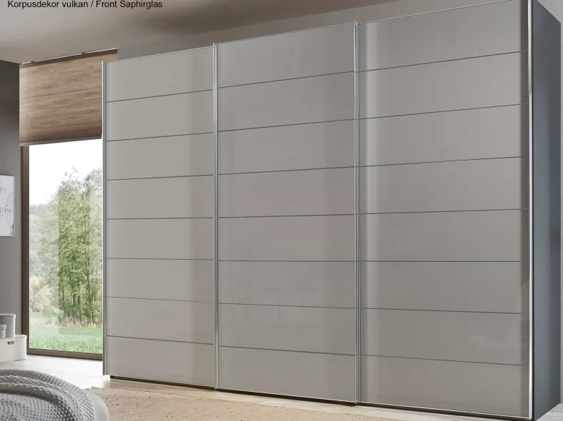 Sonate Como Glas Kleiderschrank B373 cm