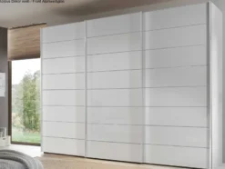 Sonate Como Glas Schwebetürenschrank 3m