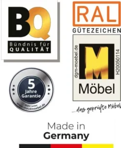 Sonate Como Kleiderschrank mit Spiegel B188 cm