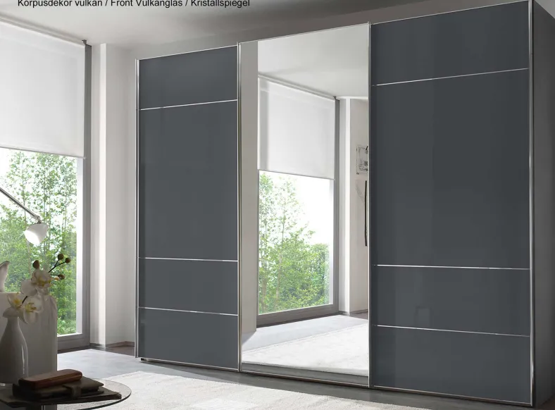 Sonate Lucca Schwebetürenschrank mit Spiegel 300 cm