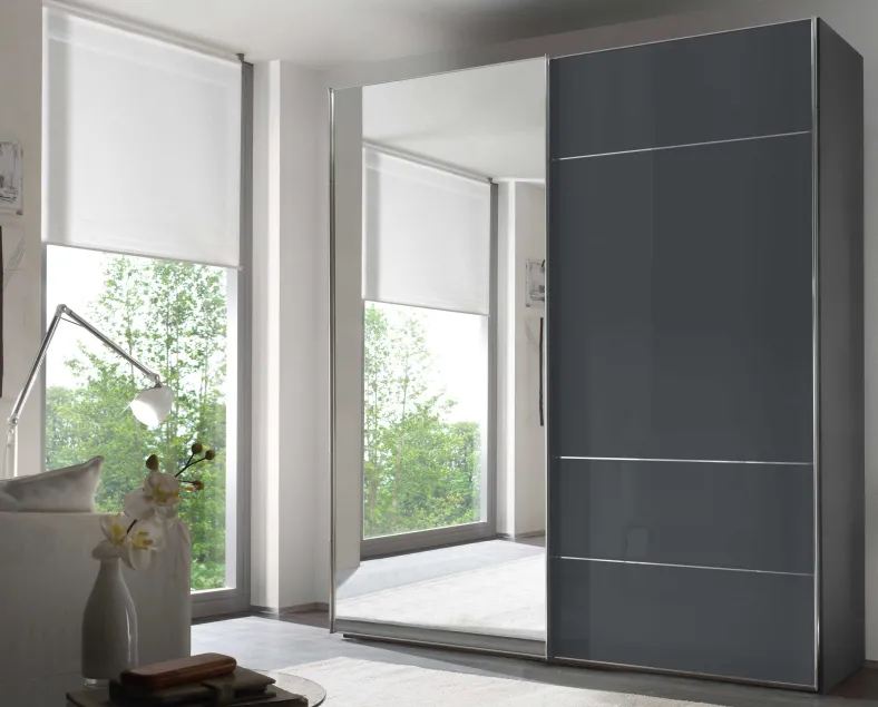 Sonate Lucca Schwebetürenschrank mit Spiegel 200 cm breit