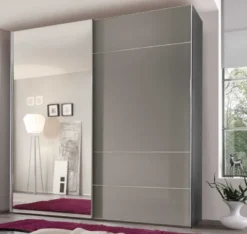 Sonate Lucca Schwebetürenschrank mit Spiegel 200 cm breit